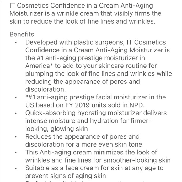 It Confidence in a Cream super cream 2oz - Picture 5 of 5